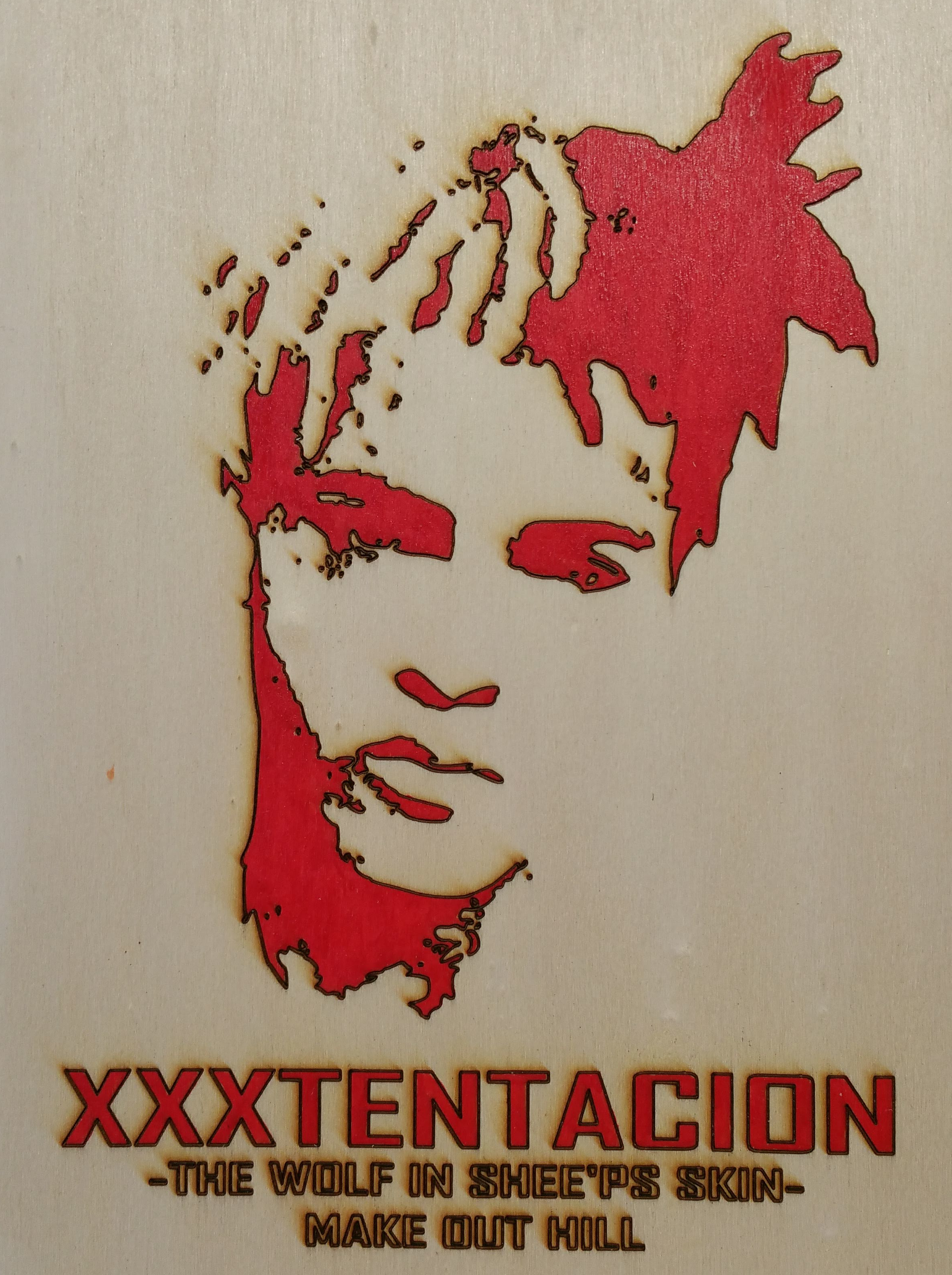 stampa su legno a cnc laser colorata a mano